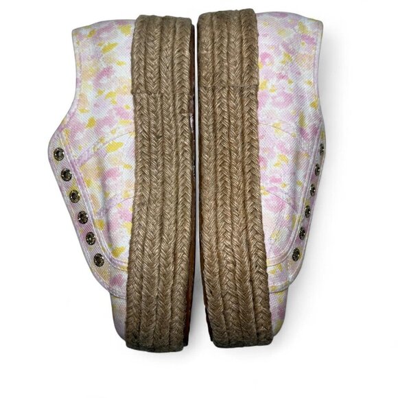 LoveShackFancy Superga Platform Espadrille Sneakers in Perky Peach Size 40 US 9 - Picture 6 of 8